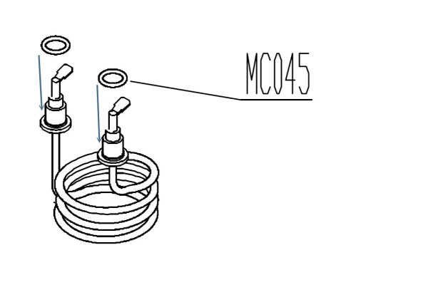 Lelit | 2x Dichtung Heizung | MC045